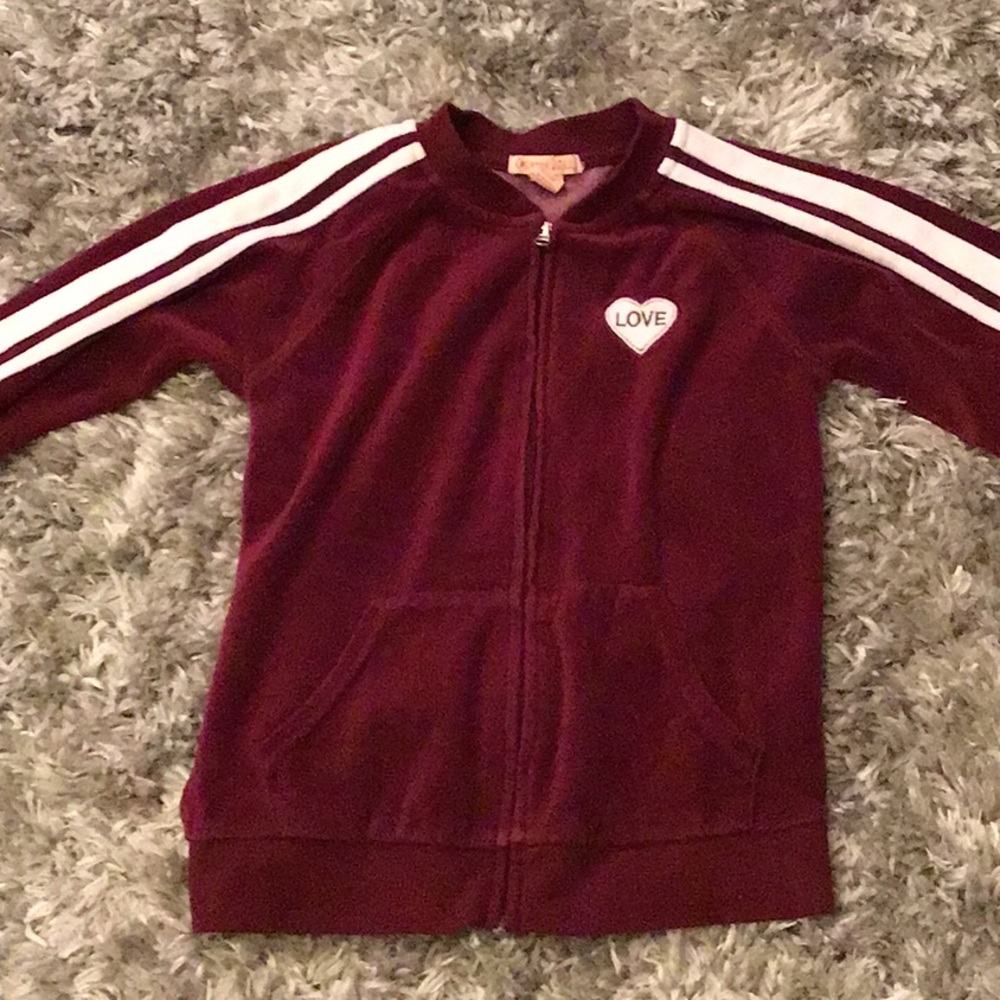 Maroon love jacket